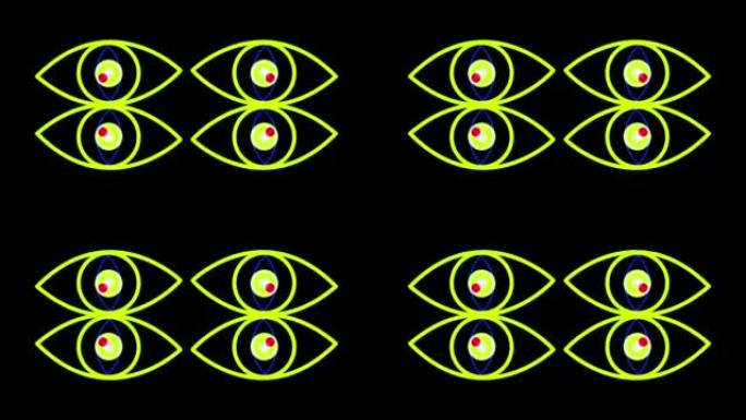 眼睛图标人工智能动画