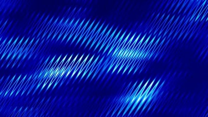 无尽视频运动循环屏幕保护程序中背景发光的抽象装饰蓝色波形