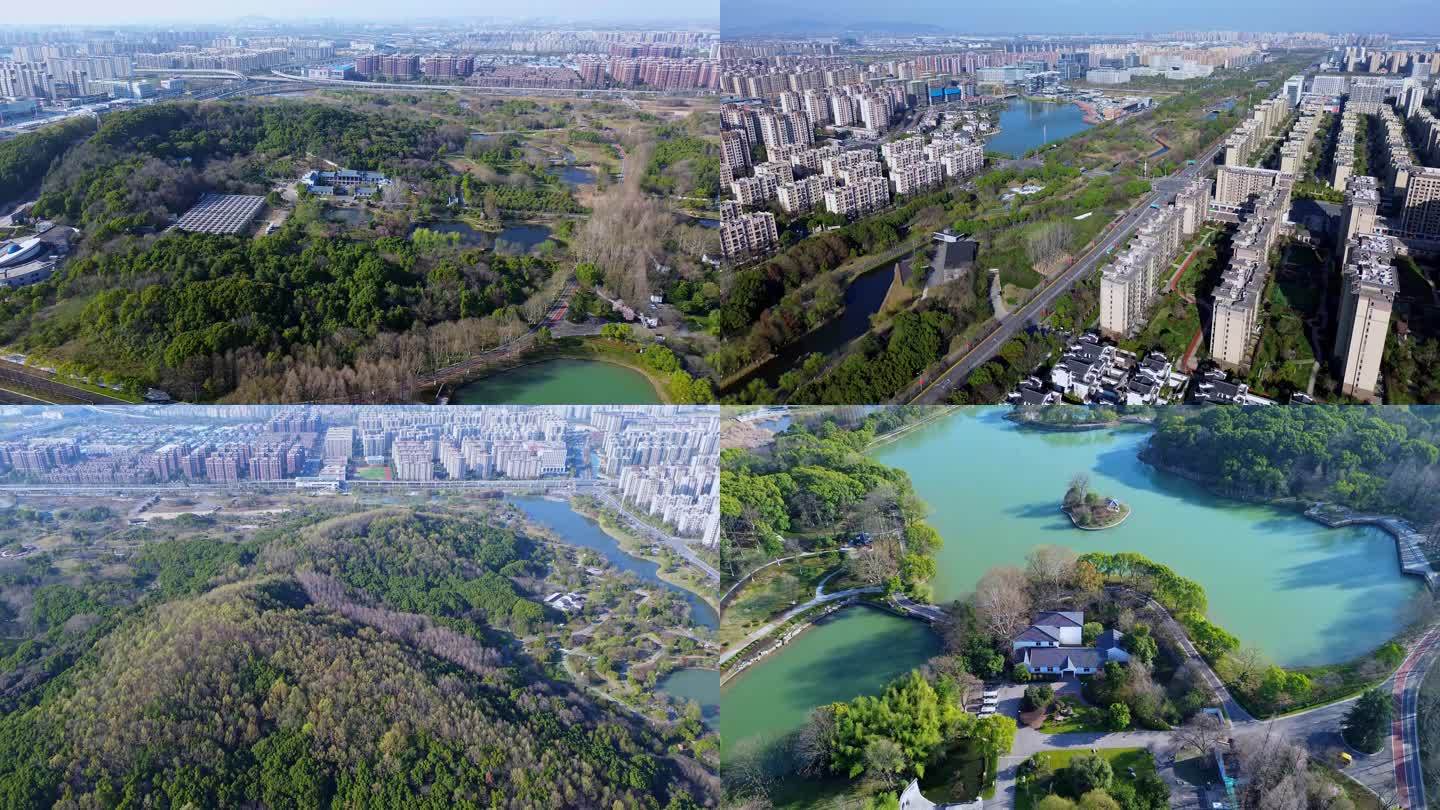 4K航拍短片.芜湖神山公园春色