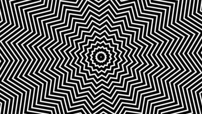 催眠黑白光学错觉动画