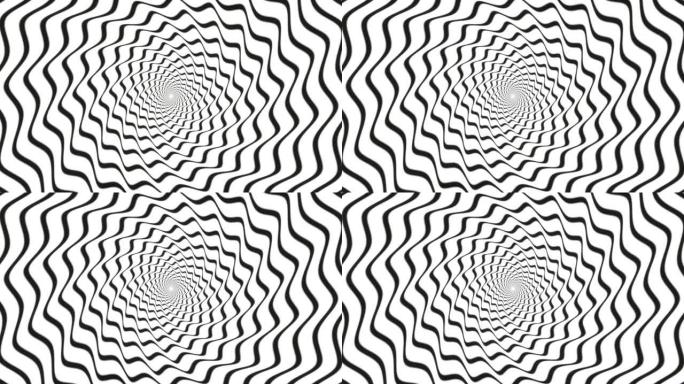 催眠黑白光学错觉动画