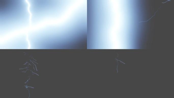 场景数字科幻背景上的抽象序列在蓝色技术胶囊中闪烁慢动作闪电效果的图形，3D渲染