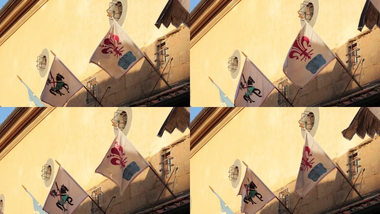佛罗伦萨百合旗，意大利老城旗