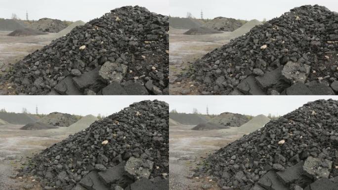 爱沙尼亚遗址上的一堆岩石和砾石