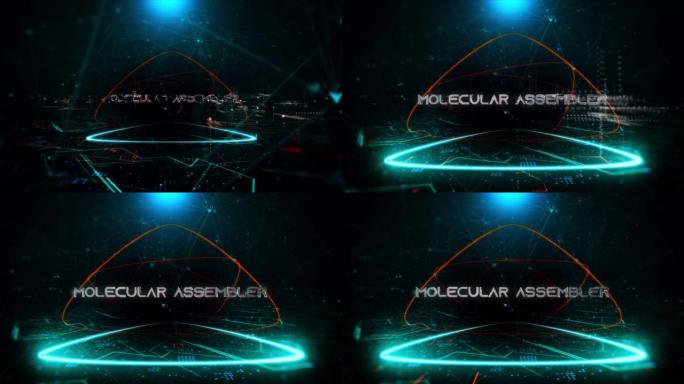 在数字媒体中编写分子汇编器: 分子汇编器库存mp4视频-背景分子汇编器