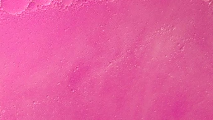 粉红色背景上的浮油气泡