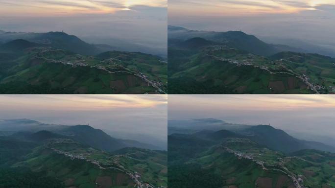 碧差汶省Phu Thap Buek的风景鸟瞰图