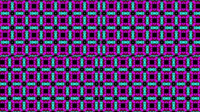 明亮的彩色纸张布局的计算机动画，向左滑动。运动图形。室内装饰。