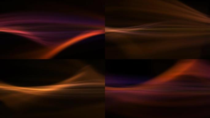 抽象模糊橙色紫色黑色粉色黎明灯光展示和横幅循环背景