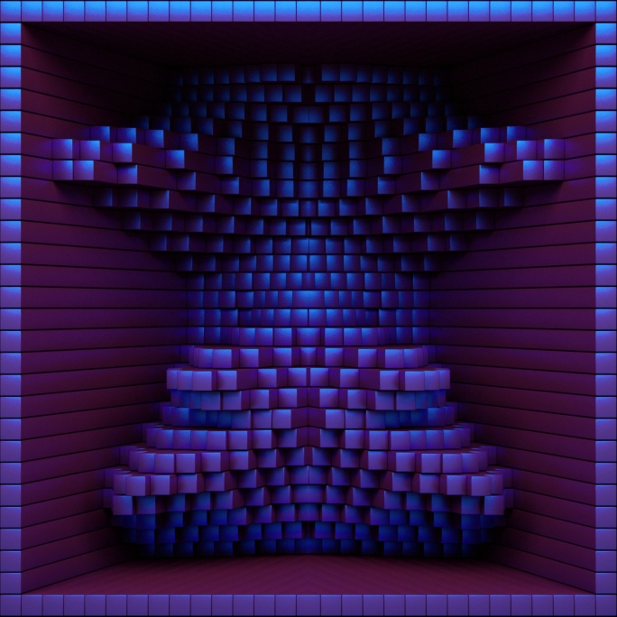【裸眼3D】立体矩阵方形盒子科幻赛博朋克