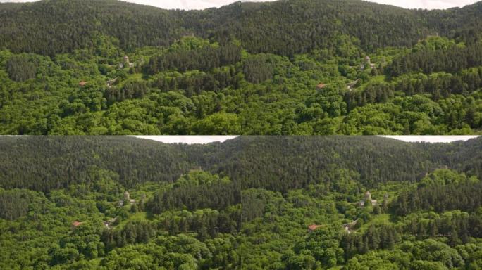 Aerial view of Sapara Monastery