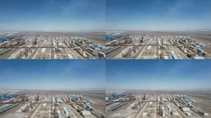 缩小中国恰尔汗盐湖工厂的视野