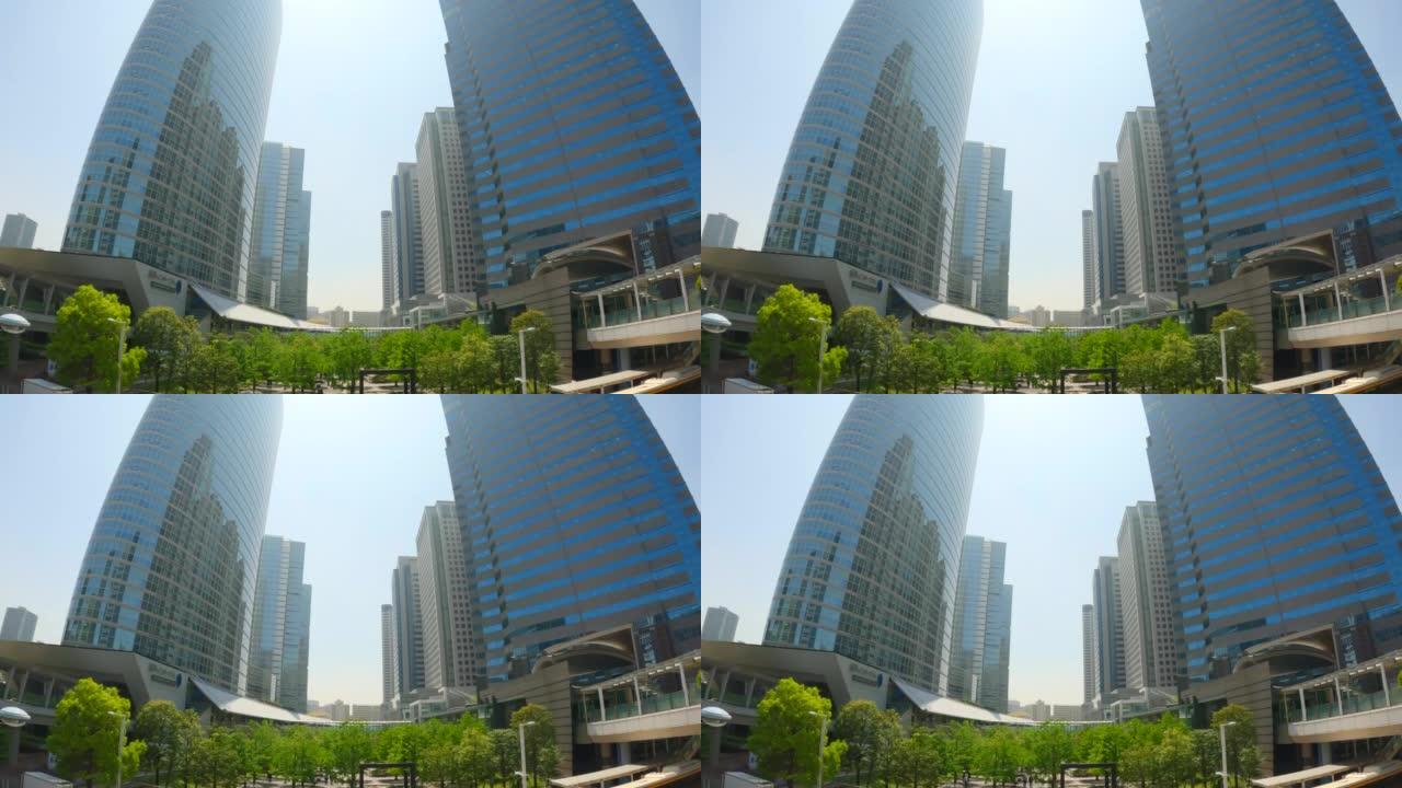 品川的高层办公楼宣传片空镜头高楼大厦