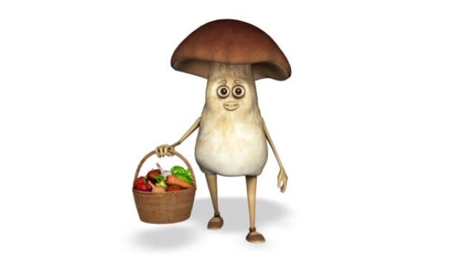 蘑菇蔬菜环状白色背景