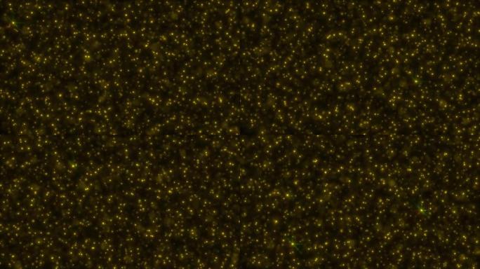 辉光黄色启动颗粒在透明背景介绍能够循环无缝4k