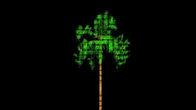 植物网格艺术树数字渲染