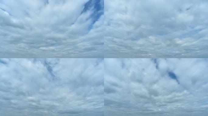 天空时间推移上的移动云