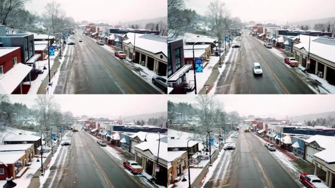 北卡罗来纳州布恩北卡罗来纳州地面上的雪