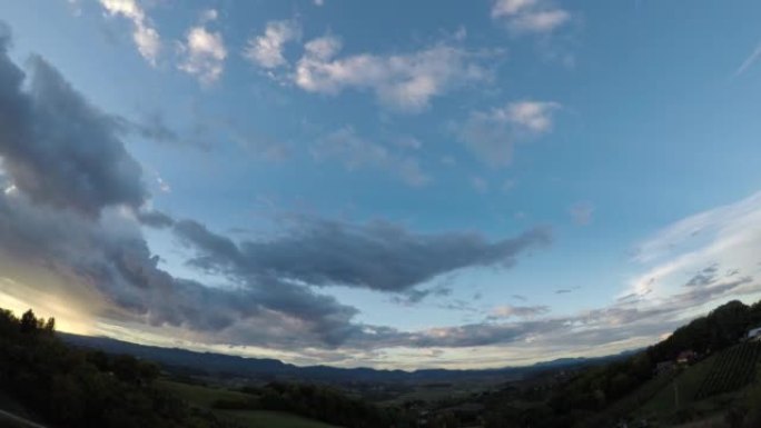 time lapse clouds