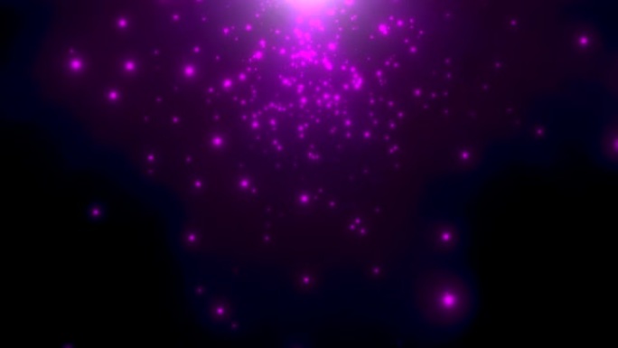 银河中的电影紫色星星场和飞光