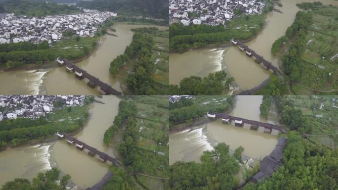 流经村庄的河流，云南大理。