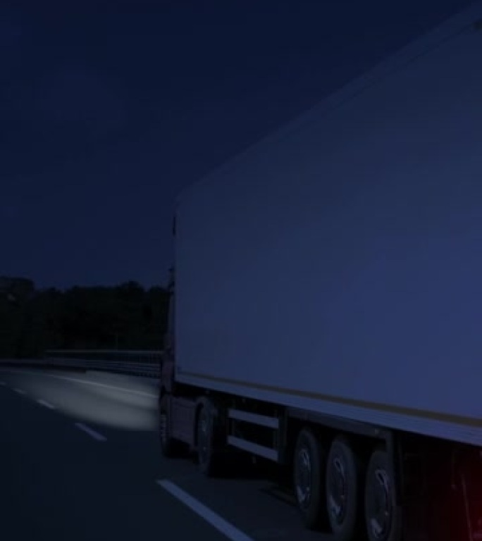 夜间卡车运输-4k分辨率