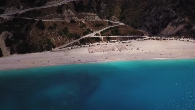 希腊凯法利尼亚Myrtos海滩