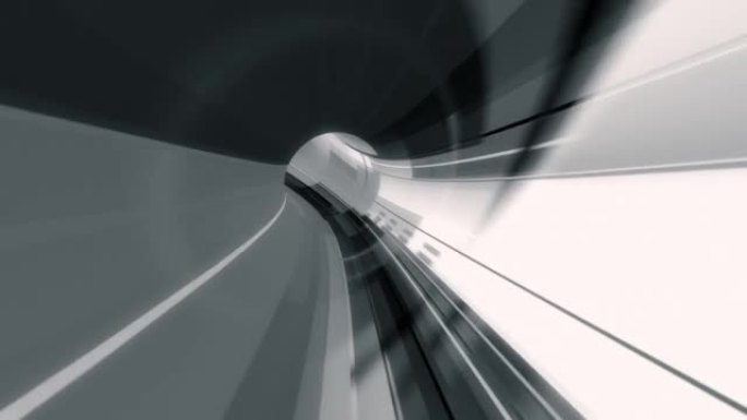 隧道超高速运动中的抽象循环黑白飞线运动和照明光效应。未来的黑白背景，超数字发光线，激光射线，光速.4