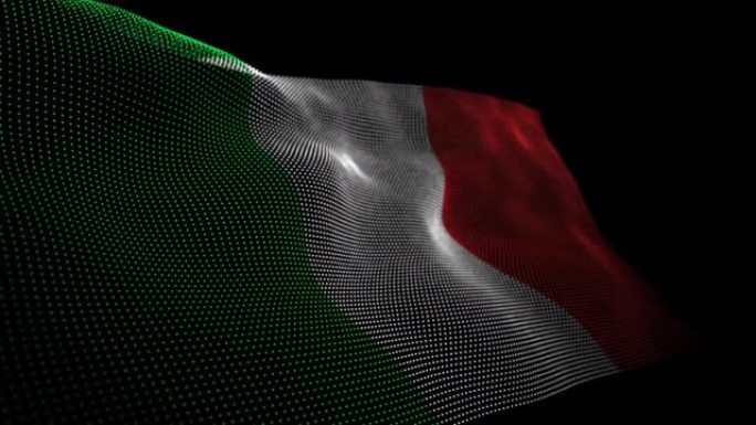 Digital Flag of Italy overlay