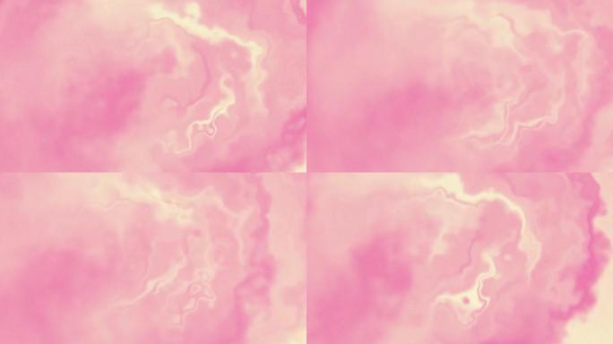 4k抽象粉色水彩烟雾渐变背景