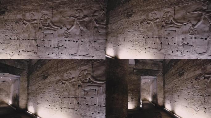 阿比多斯古庙中的壁画