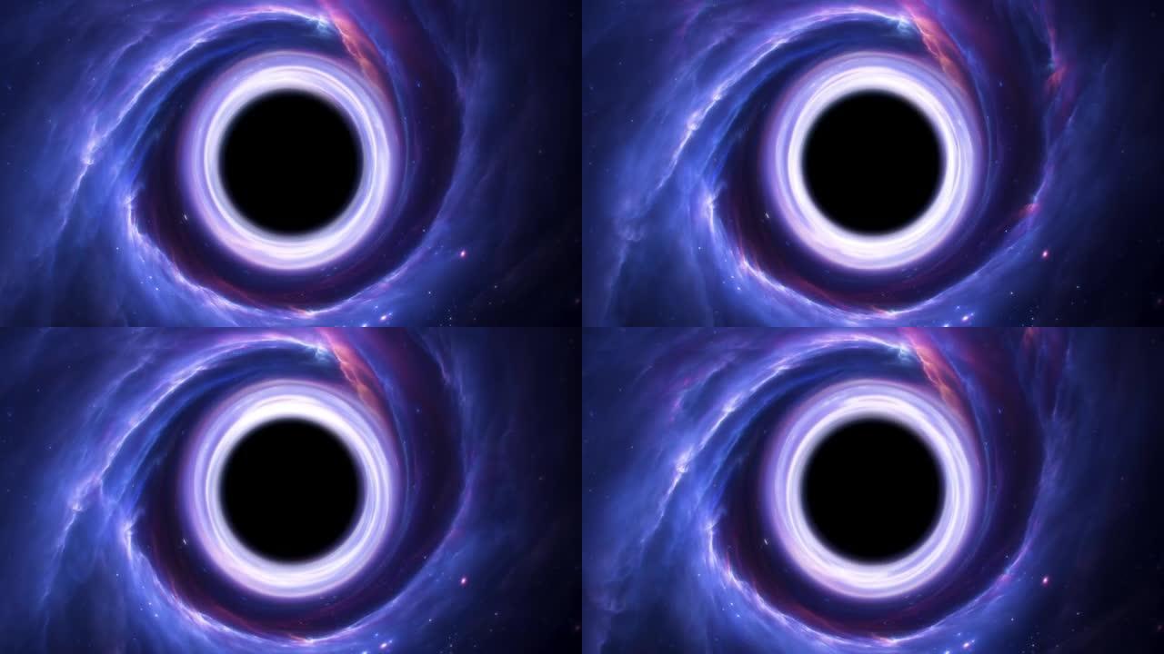 黑洞背景，可循环无限循环涡流蓝色