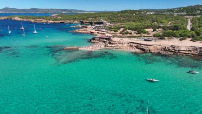 Beaches and Bars of Ibiza on the West Coast of the