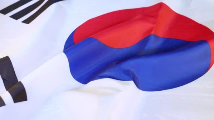 韩国国旗横幅。韩国国旗