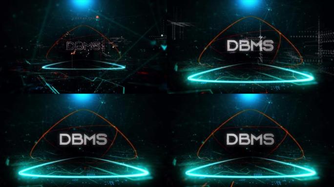 在数字媒体中编写DBMS: DBMS股票mp4视频-背景DBMS