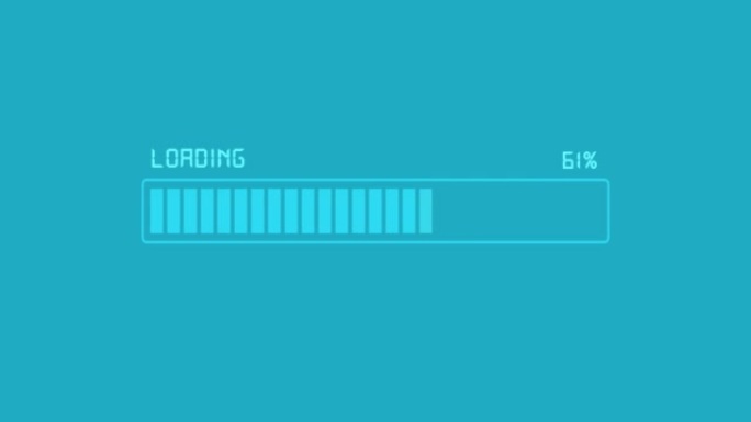 Loading Progress Bar Animation, colorful and paste