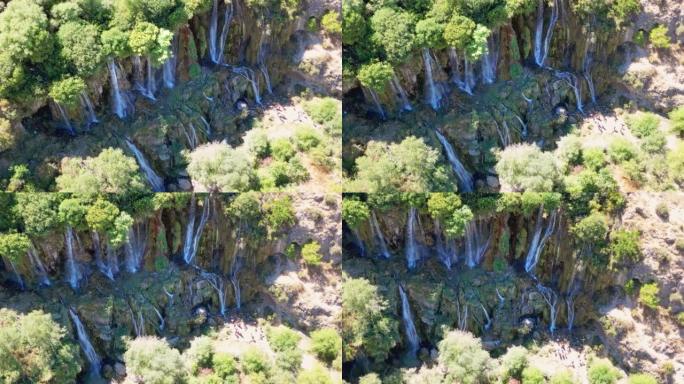 吉尔列维克瀑布绿色生态环境山水大自然