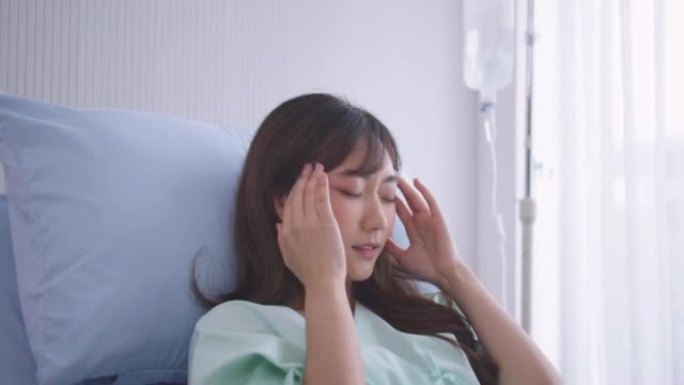 一名女性患者因严重头痛入院。