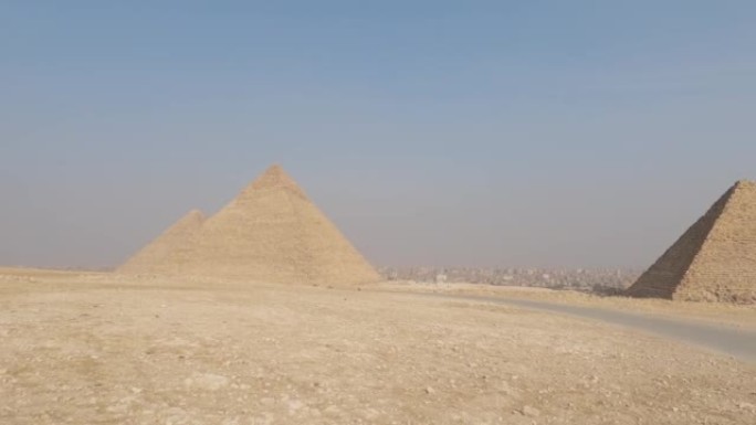 吉萨高原拥有巨大的金字塔综合体，墓地与埃及法老王陵墓，埃及开罗