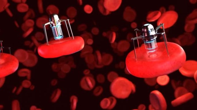 纳米机器人正在修复受损的血细胞