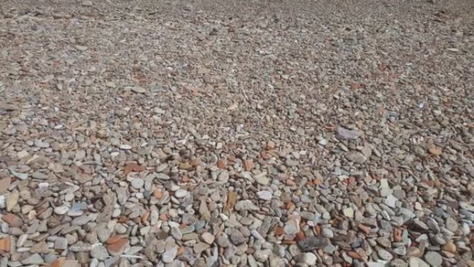 Stones and gravel on a dirt road