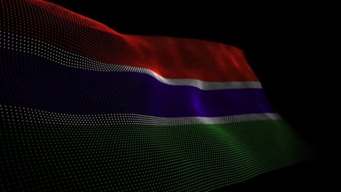 冈比亚数字国旗覆盖