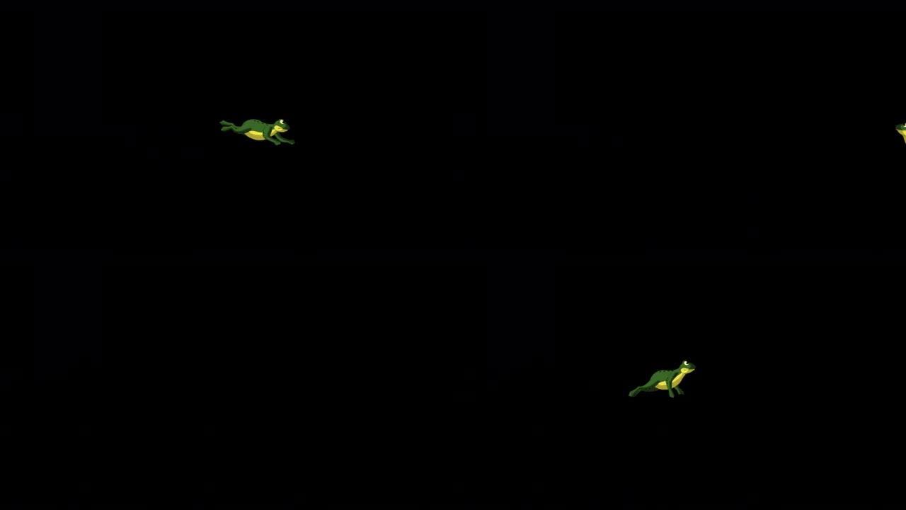 小绿青蛙跳跃阿尔法伴侣
