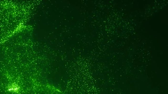 Abstract Particle Background Green - stock video