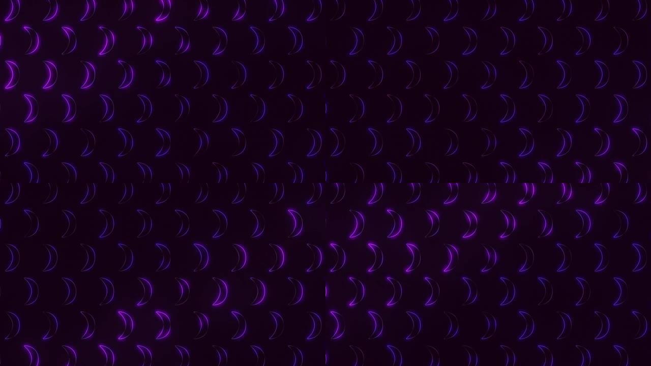 霓虹紫色光几何形状
