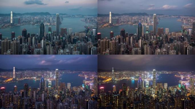 太平山顶的香港时间流逝
