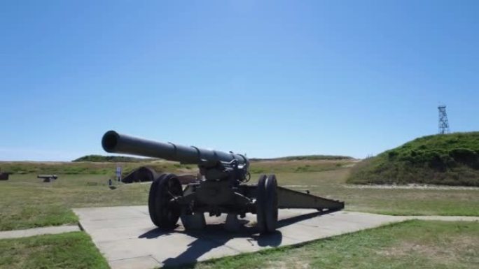 阿拉巴马州摩根堡外的大炮佳能的4k镜头