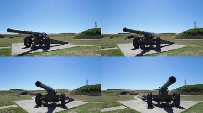 阿拉巴马州摩根堡外的大炮佳能的4k镜头