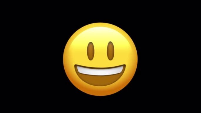 Animated Smiling ,Grinning Face Emoji. Seamless Lo