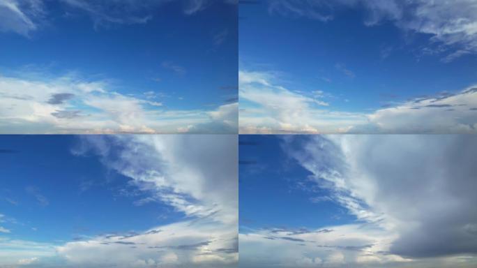 High Angle view of Moving Rain Clouds